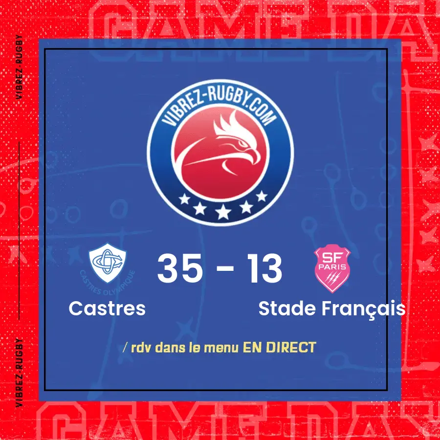 Résultat Castres – Stade Français: 35-13