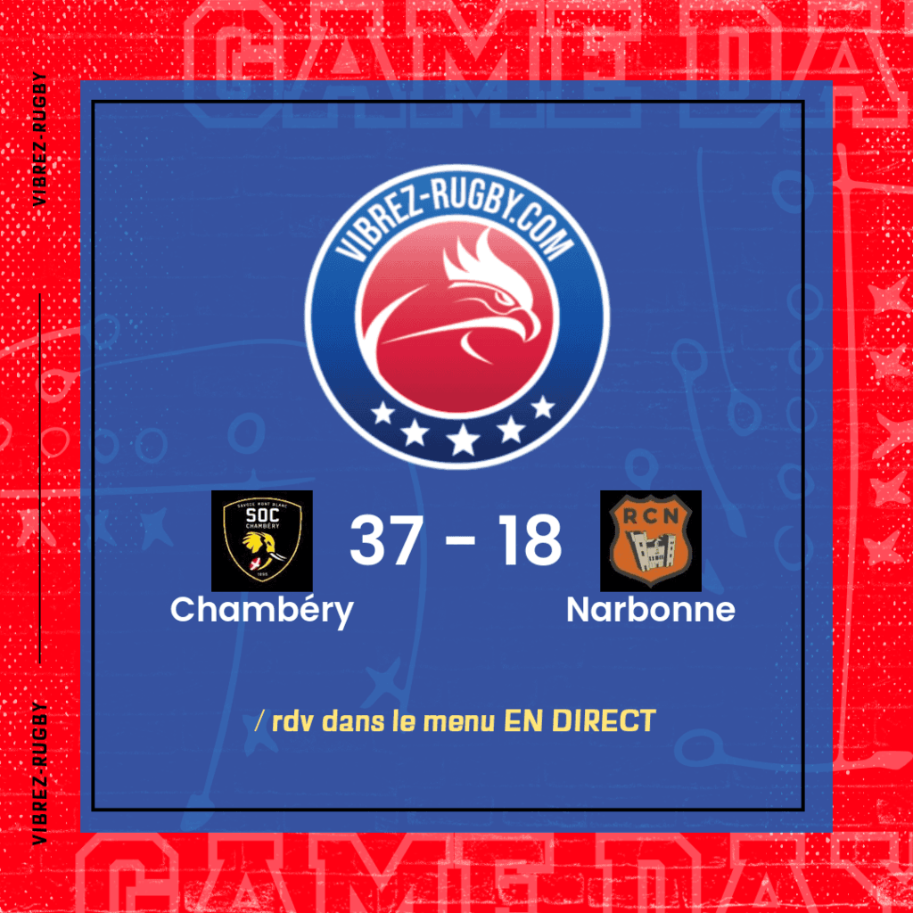 résultat Chambéry - Narbonne