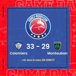 résultat Colomiers - Montauban