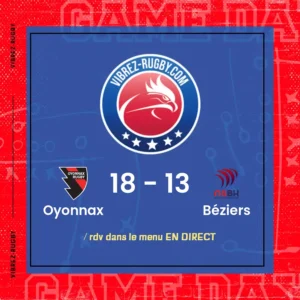 résultat Oyonnax - Béziers