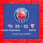 résultat Soyaux-Angoulême - Biarritz