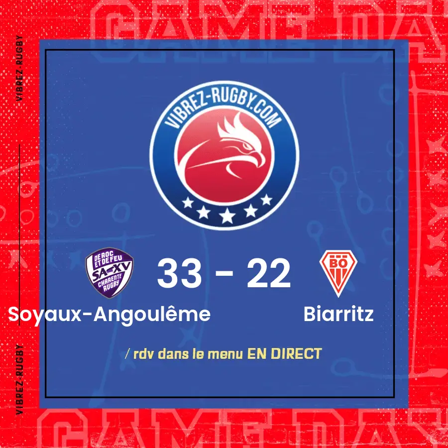 résultat Soyaux-Angoulême - Biarritz