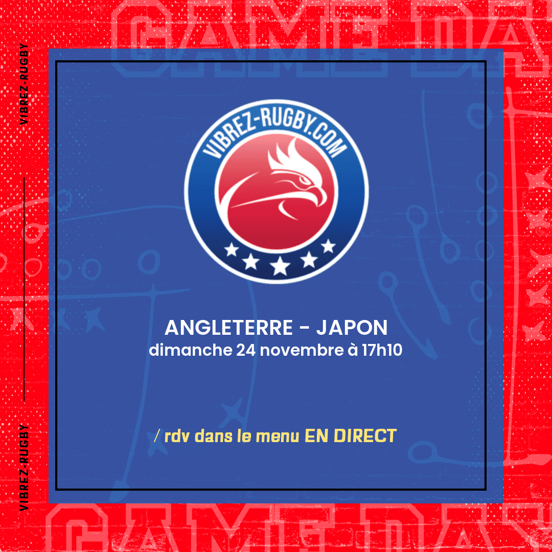 Angleterre - Japon en direct