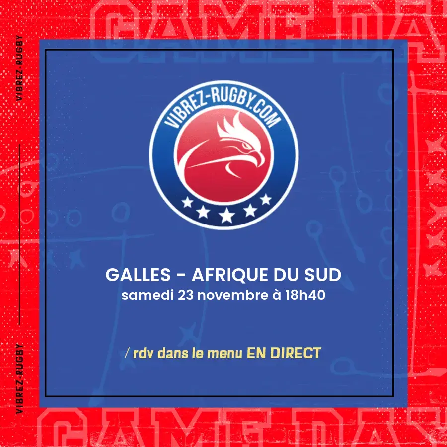 Galles - Afrique du Sud en direct