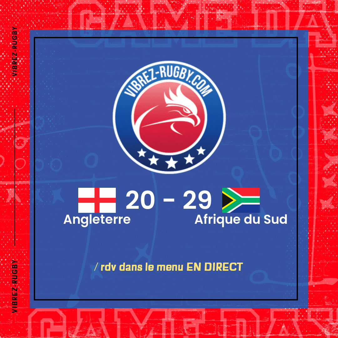 résultat Angleterre - Afrique du Sud