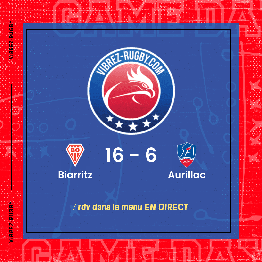 résultat Biarritz - Aurillac