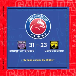 résultat Bourg-en-Bresse - Carcassonne