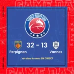 résultat Perpignan - Vannes