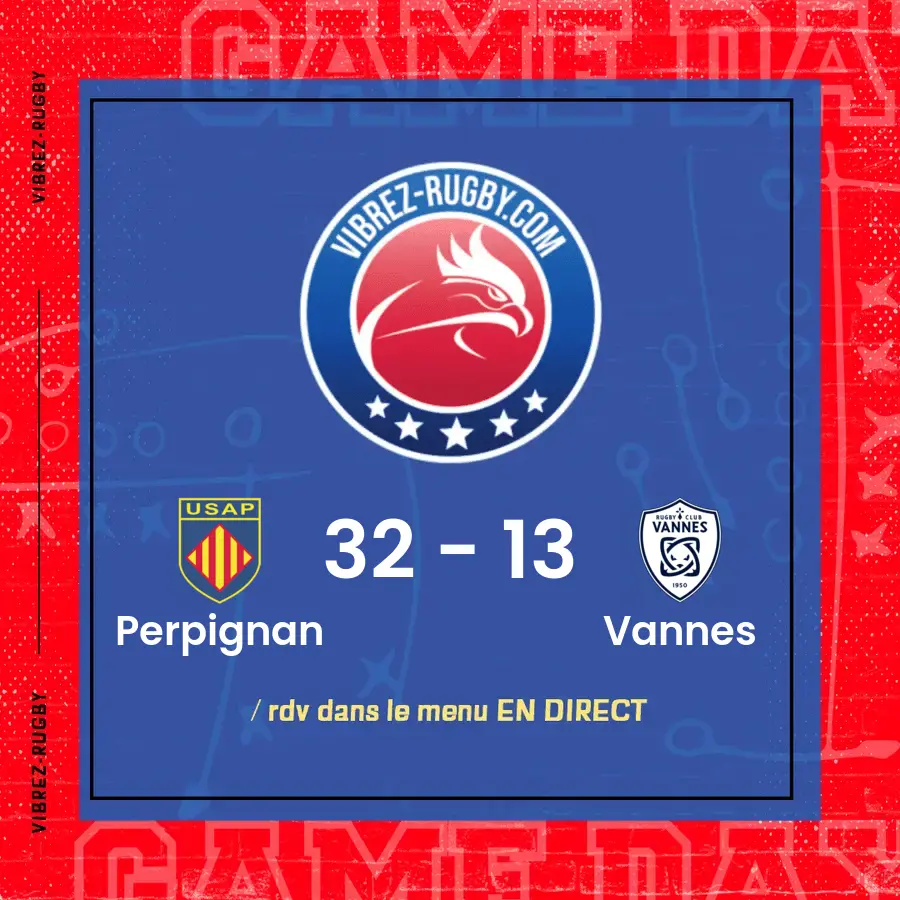 résultat Perpignan - Vannes