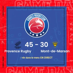 résultat Provence Rugby - Mont-de-Marsan