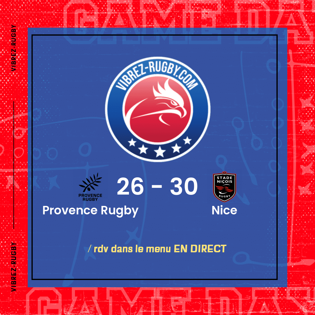 résultat Provence Rugby - Nice