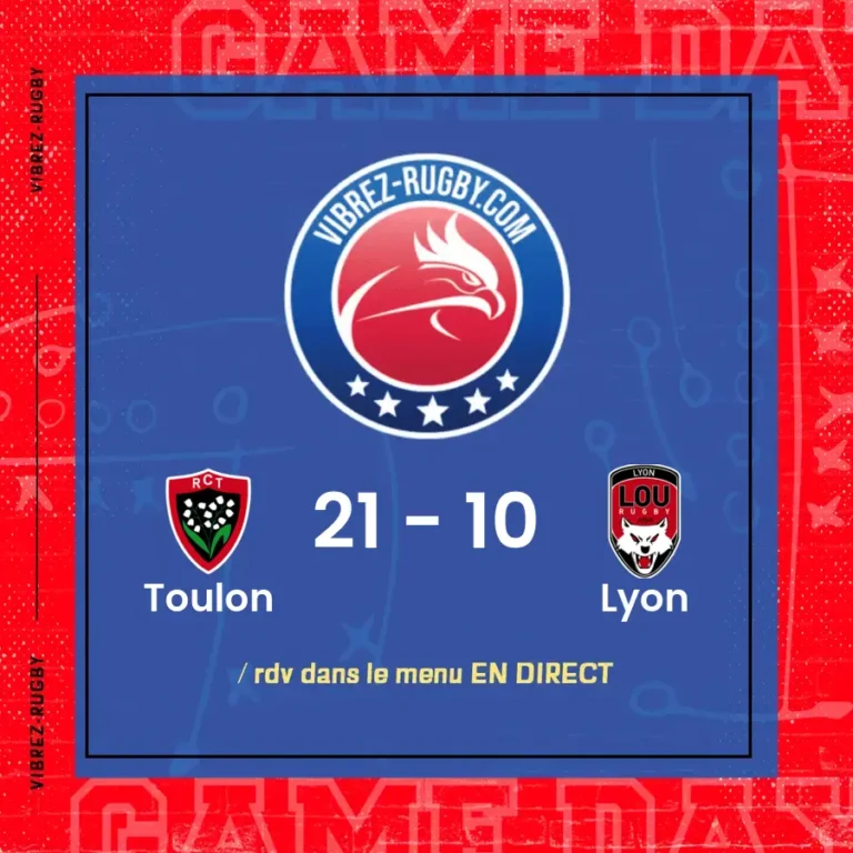 résultat Toulon - Lyon