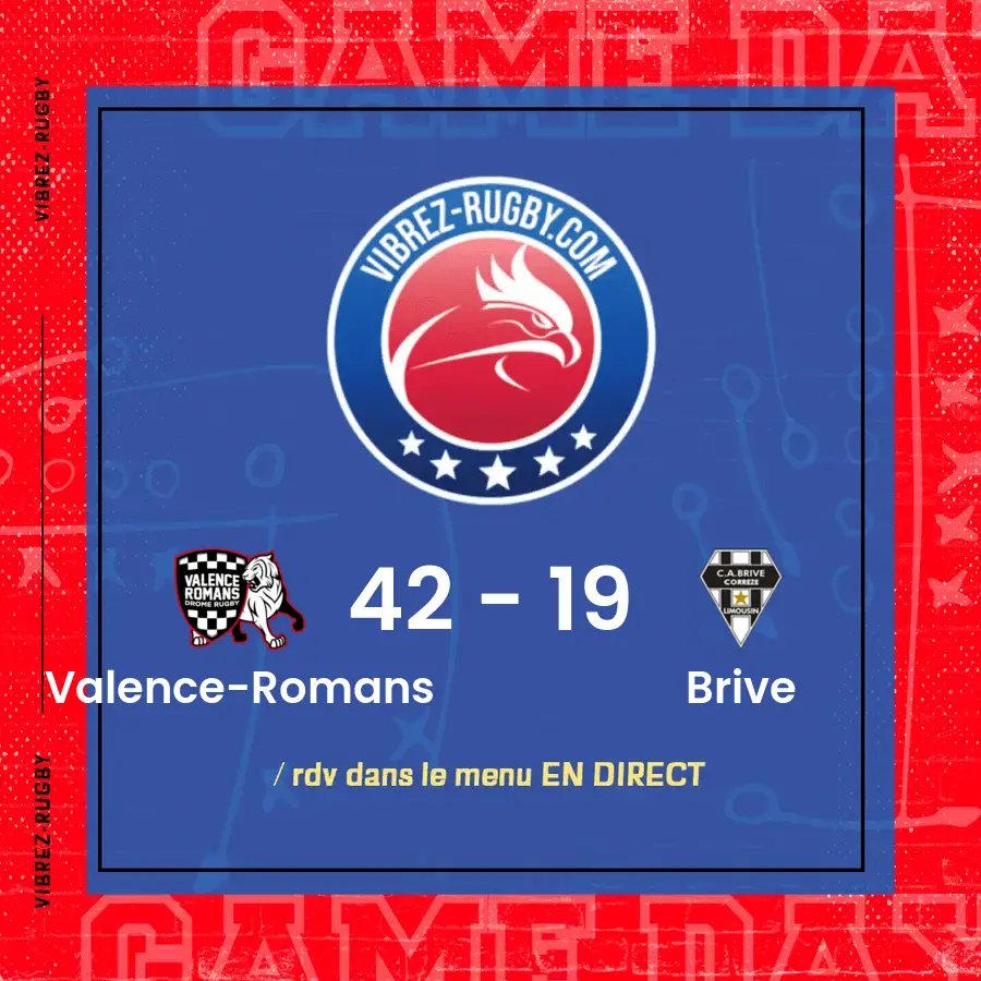 résultat Valence-Romans - Brive