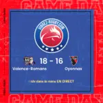 résultat Valence-Romans - Oyonnax