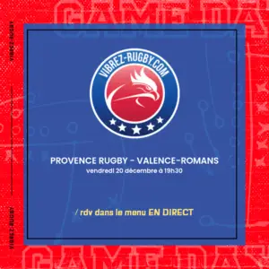 Provence Rugby - Valence-Romans en direct