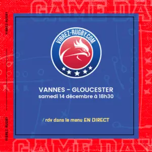 Vannes - Gloucester en direct