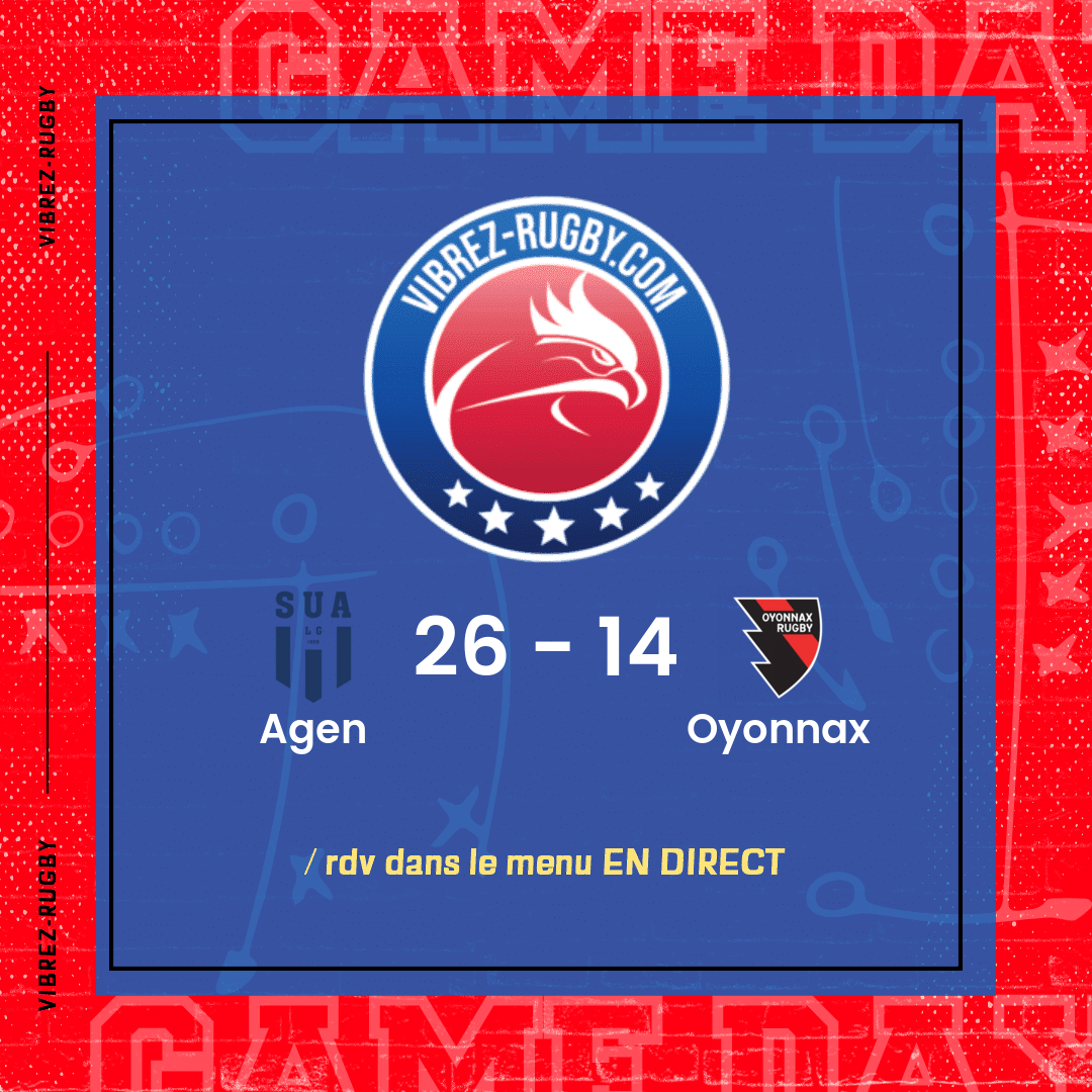 résultat Agen - Oyonnax