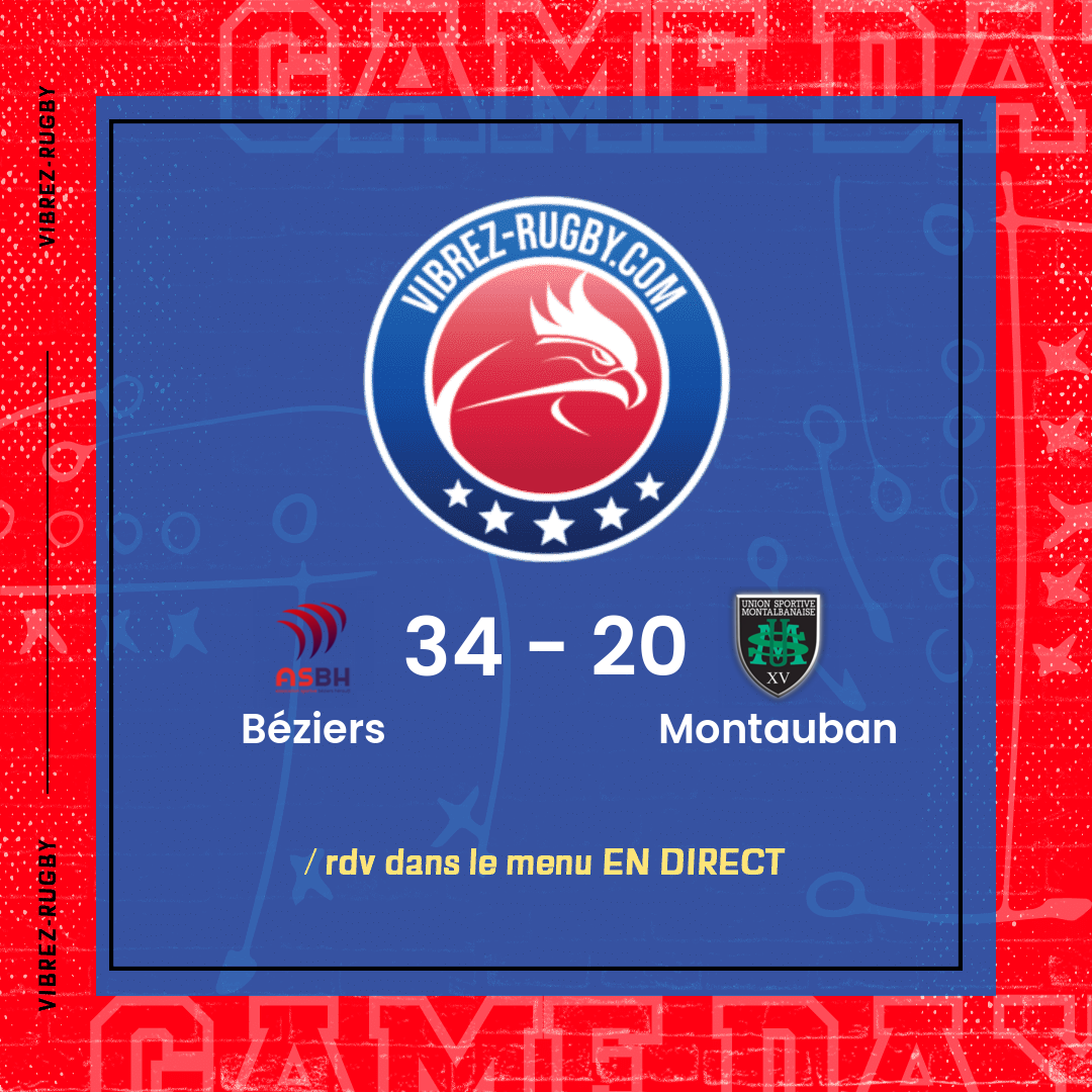 résultat Béziers - Montauban