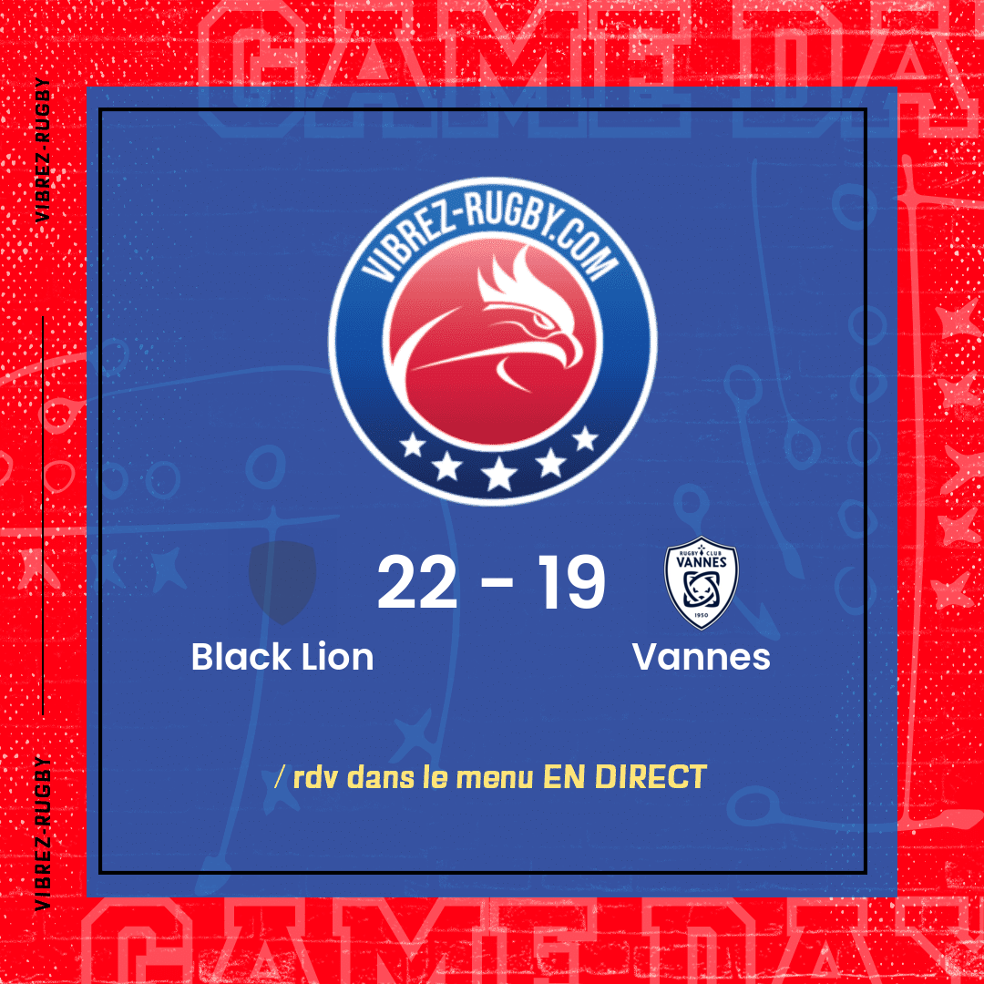 résultat Black Lion - Vannes