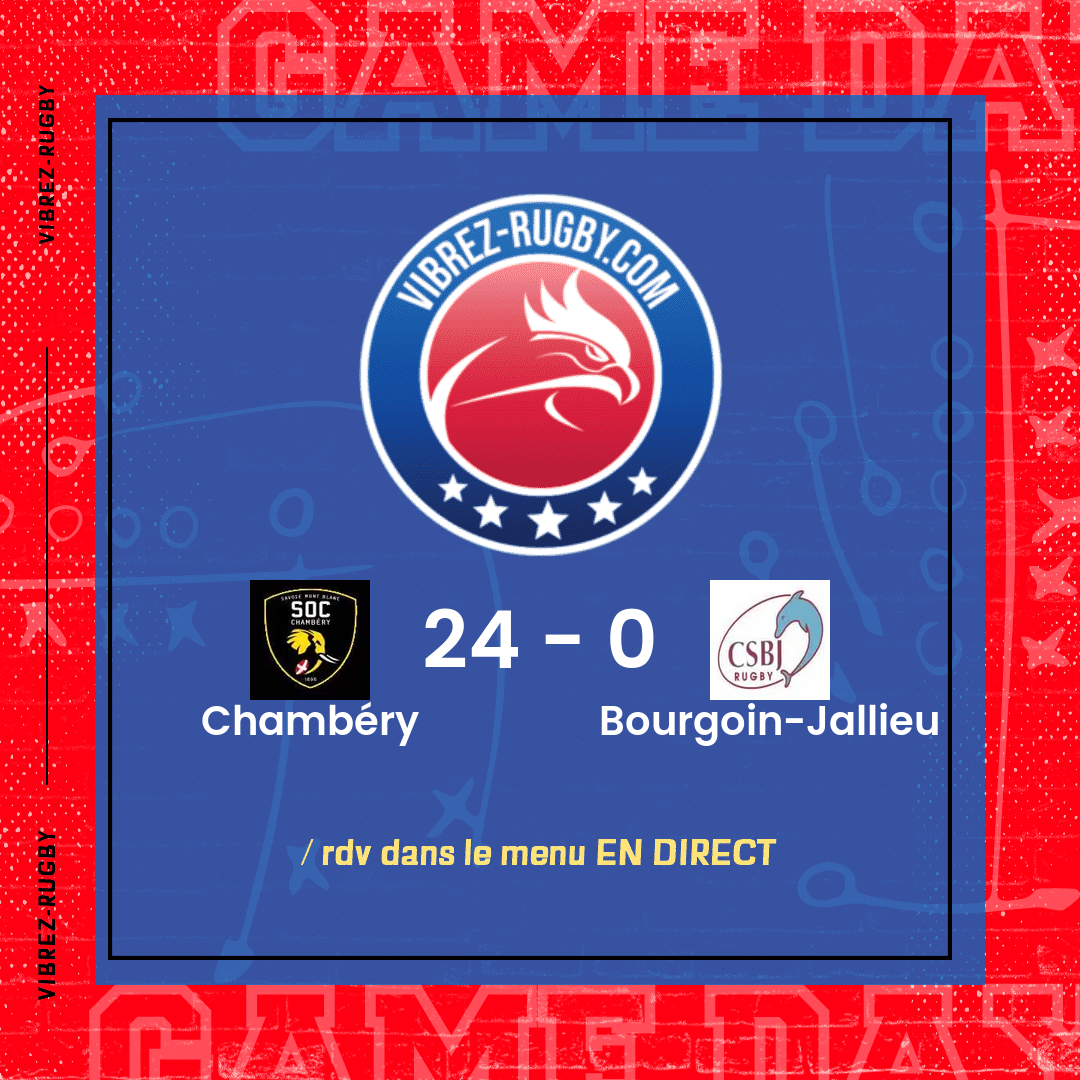 Résultat Chambéry – Bourgoin-Jallieu: 24-0