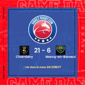 résultat Chambéry - Marcq-en-Baroeul