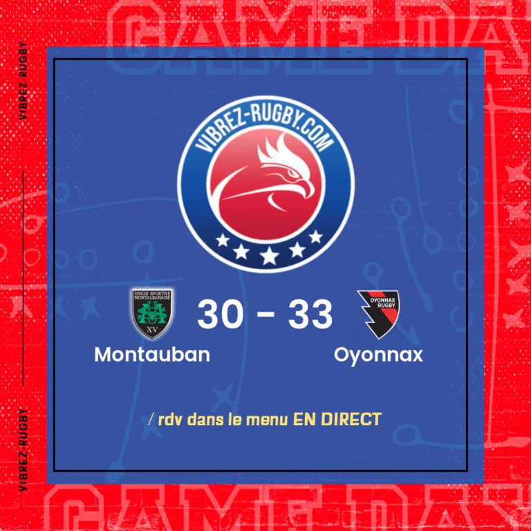 résultat Montauban - Oyonnax