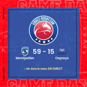 résultat Montpellier - Ospreys