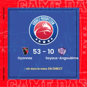 résultat Oyonnax - Soyaux-Angoulême