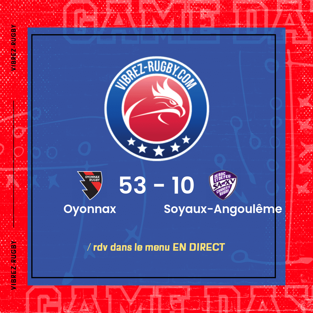 résultat Oyonnax - Soyaux-Angoulême