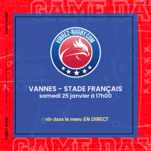 Vannes - Stade Français en direct