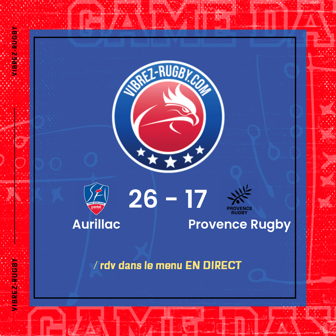 résultat Aurillac - Provence Rugby