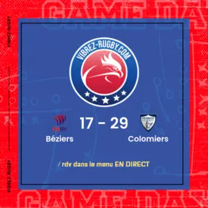 résultat Béziers - Colomiers