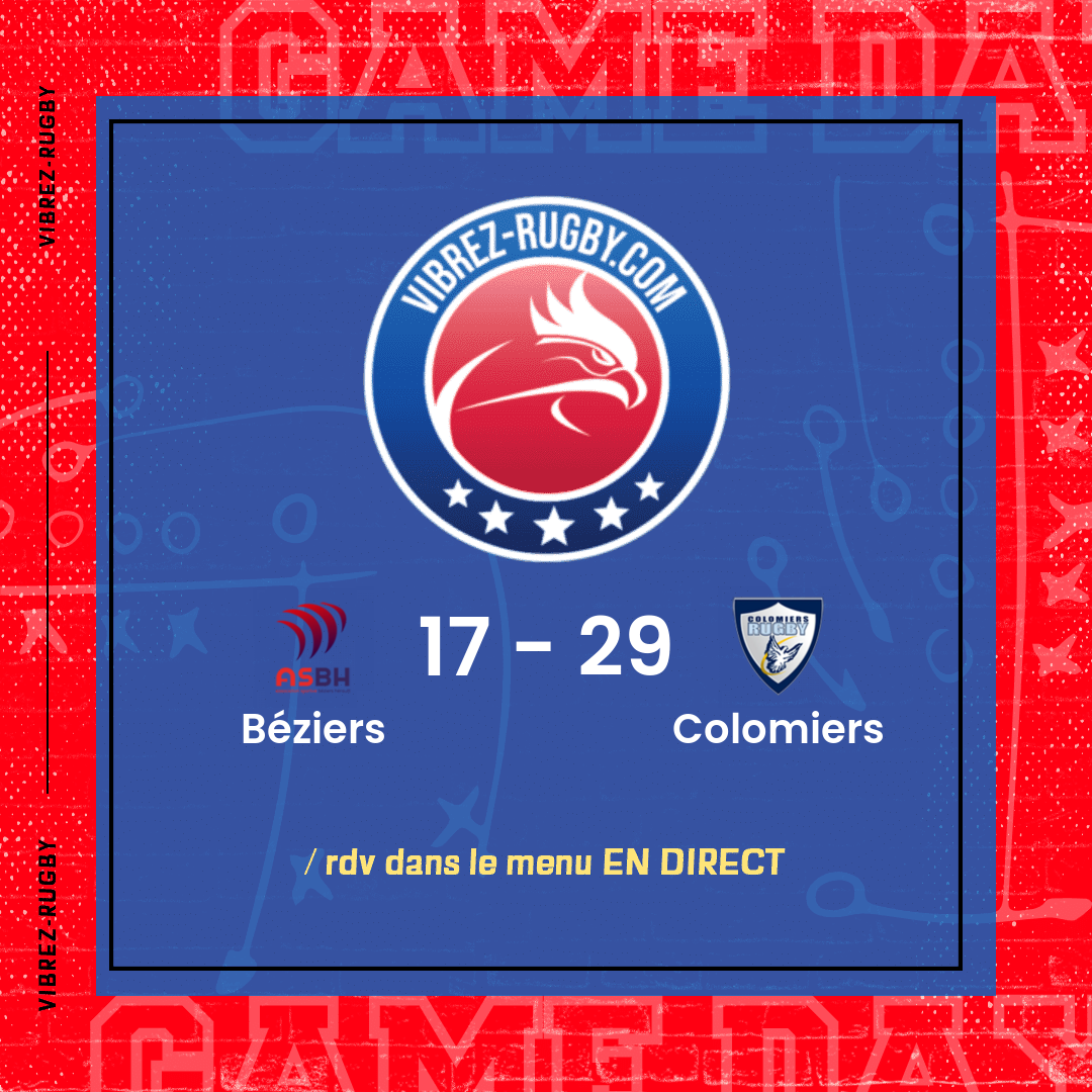 résultat Béziers - Colomiers