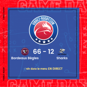 résultat Bordeaux Bègles - Sharks