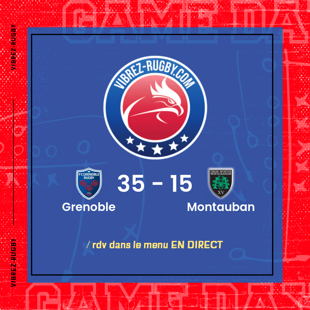 résultat Grenoble - Montauban