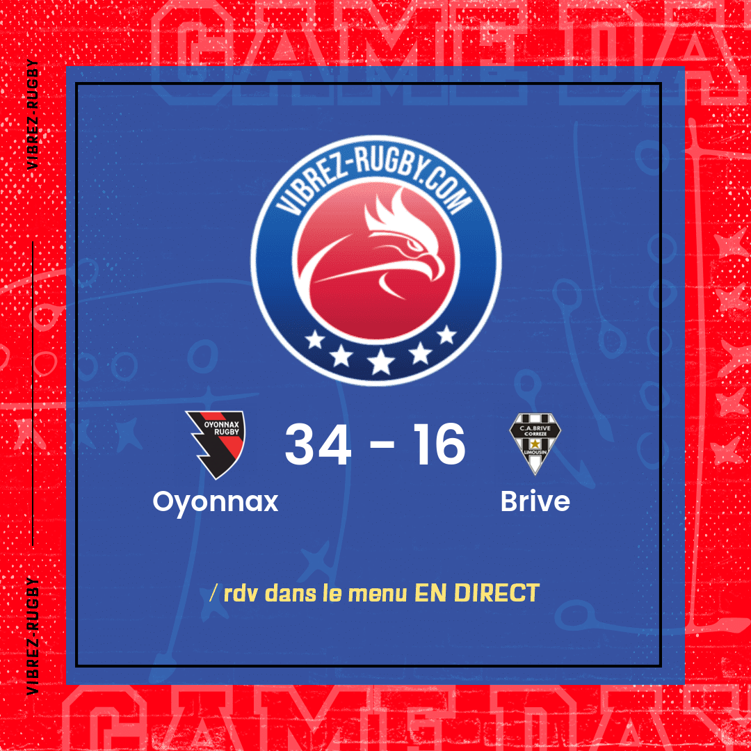 résultat Oyonnax - Brive