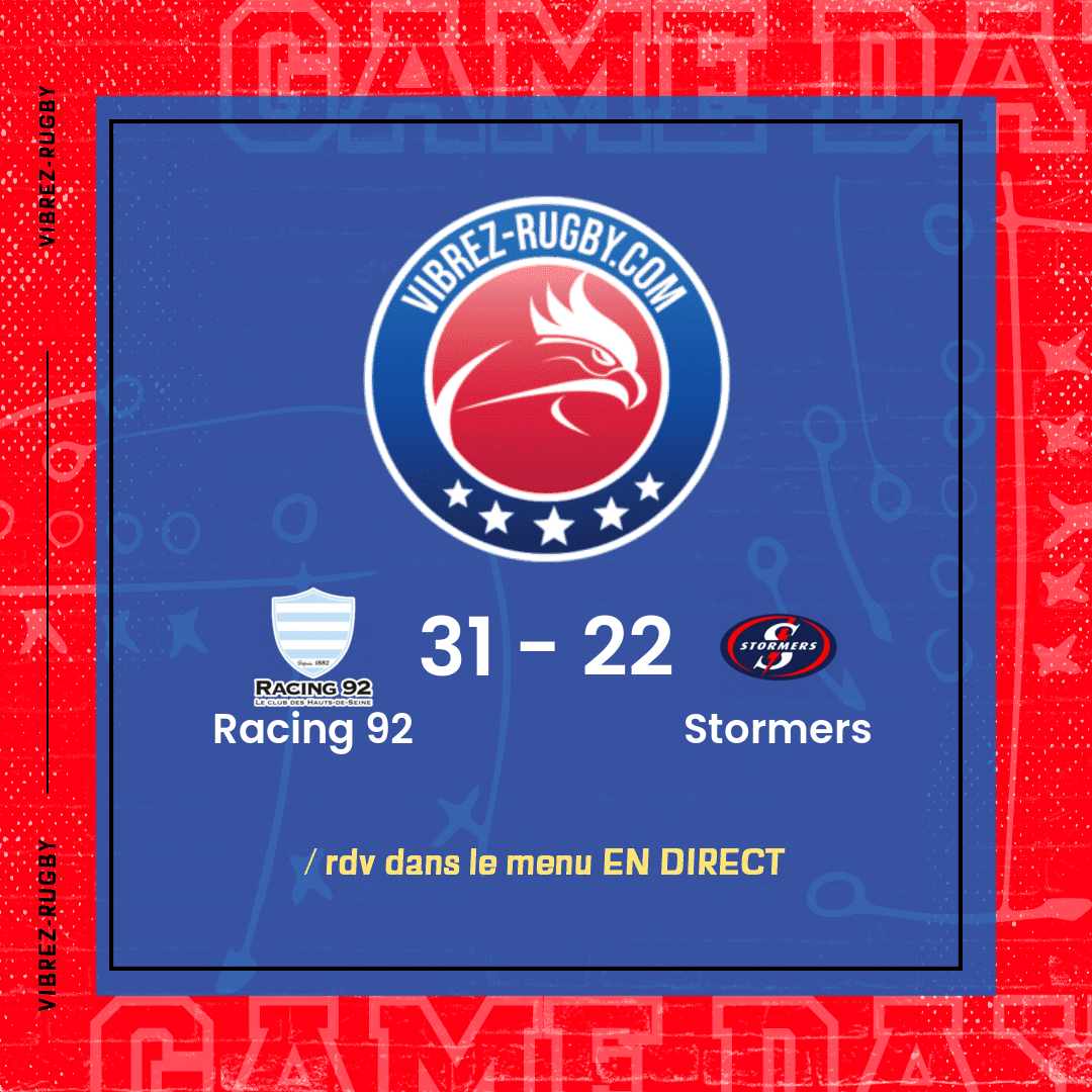 résultat Racing 92 - Stormers