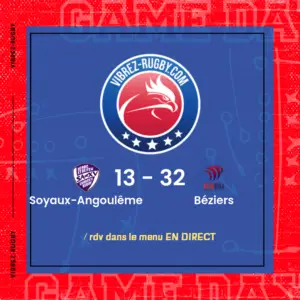 résultat Soyaux-Angoulême - Béziers