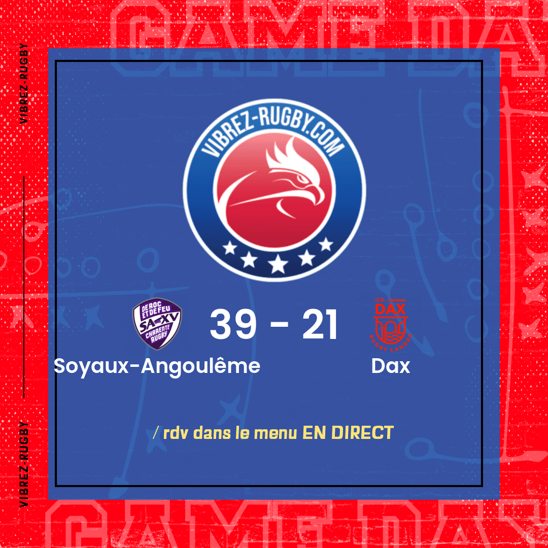 résultat Soyaux-Angoulême - Dax