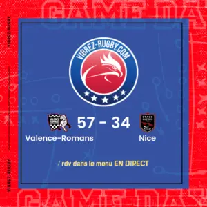 résultat Valence-Romans - Nice