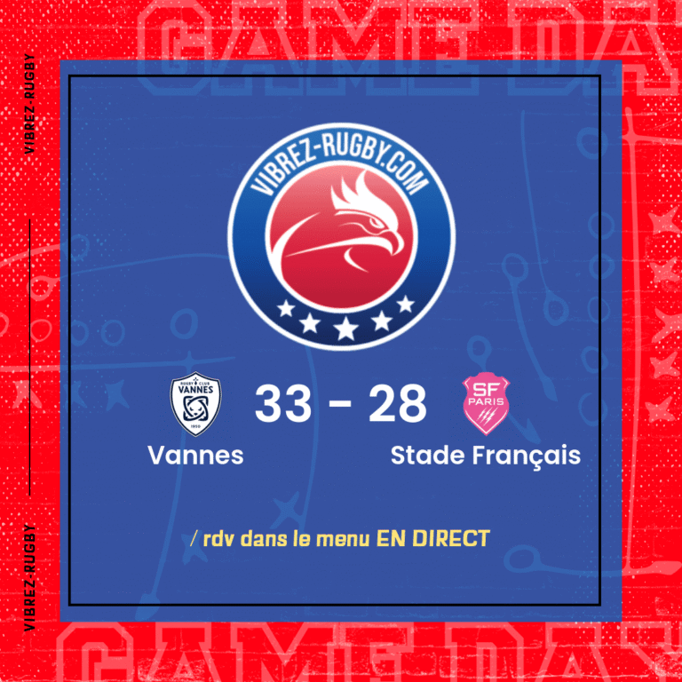 résultat Vannes - Stade Français