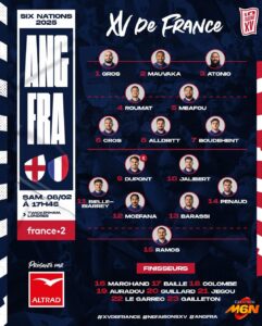 Composition du XV de France