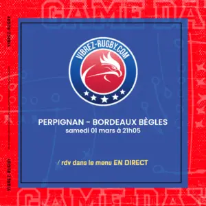 Perpignan - Bordeaux Bègles en direct