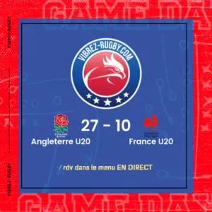 résultat Angleterre U20 - France U20