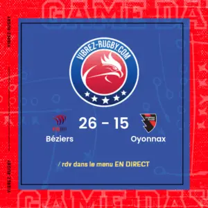 résultat Béziers - Oyonnax