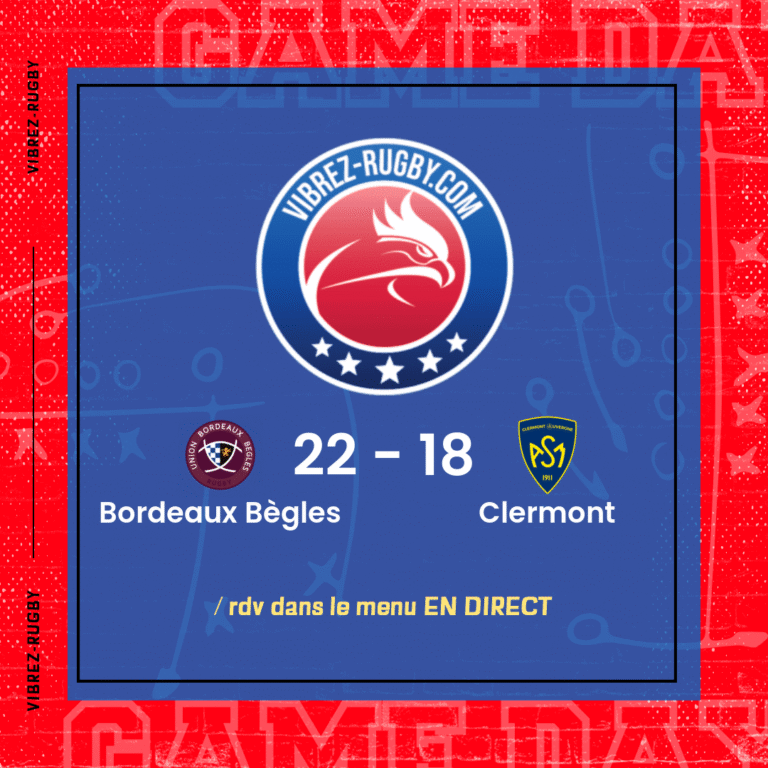 résultat Bordeaux Bègles - Clermont