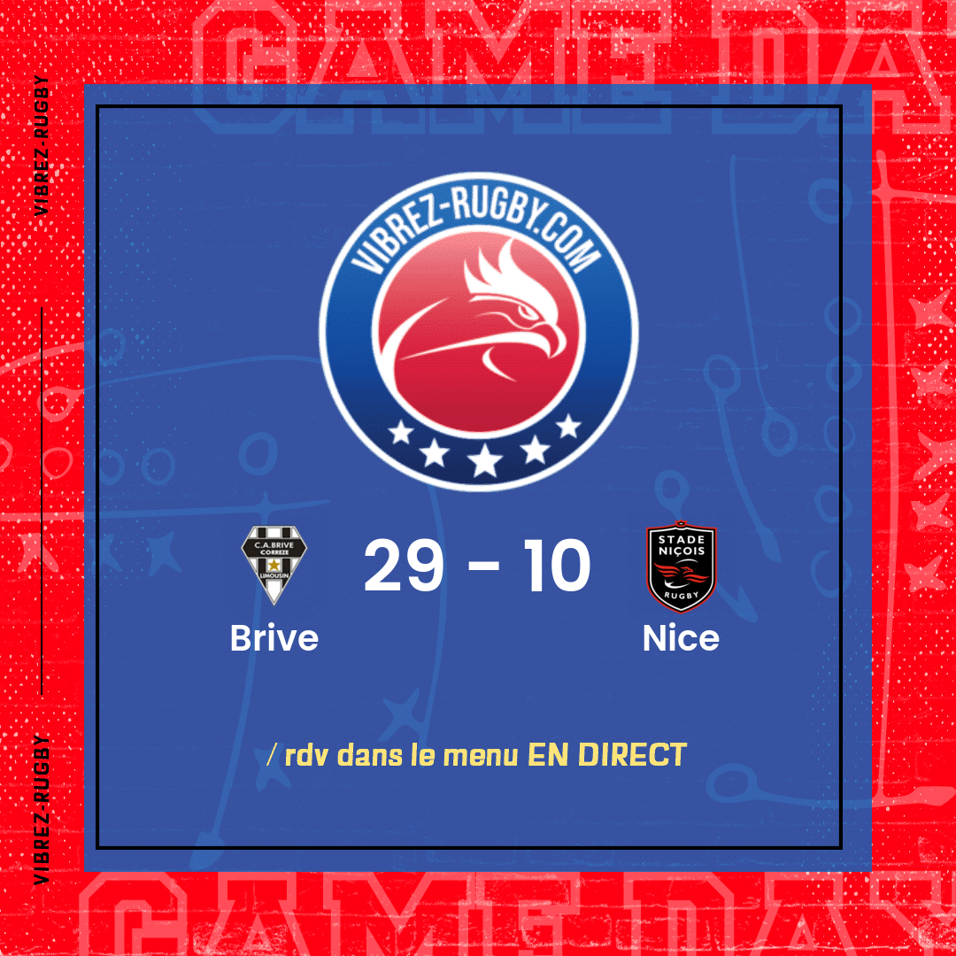 Résultat Brive – Nice: 29-10