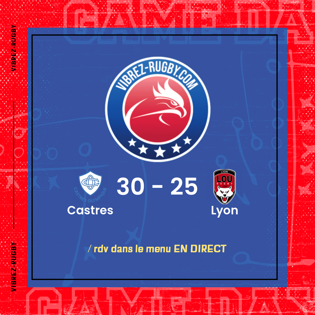 Résultat Castres – Lyon: 30-25