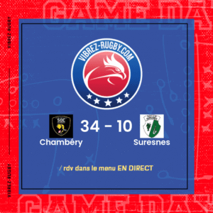 Résultat Chambéry – Suresnes: 34-10