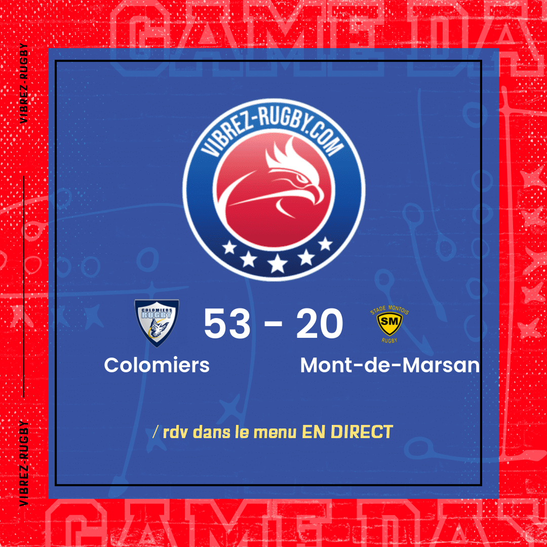 résultat Colomiers - Mont-de-Marsan